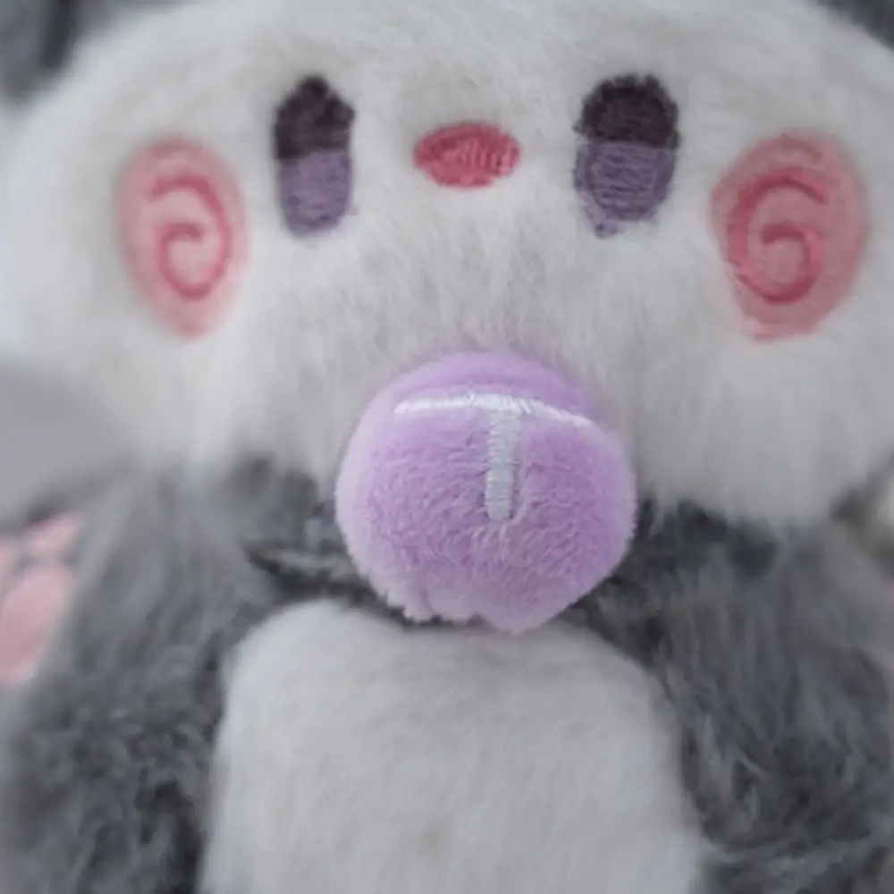 Abraçando café gato chaveiro de pelúcia macio fofo bonito gato boneca de pelúcia ins dos desenhos animados animal de pelúcia chaveiro amigos presentes de aniversário