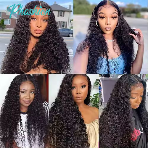 Phashion Water Wave 13x4 Lace Frontal Transparent Swiss 4×4 Closure Pre Plucked Ear to Ear Brazilian Human Hair For Black Women - Image 6