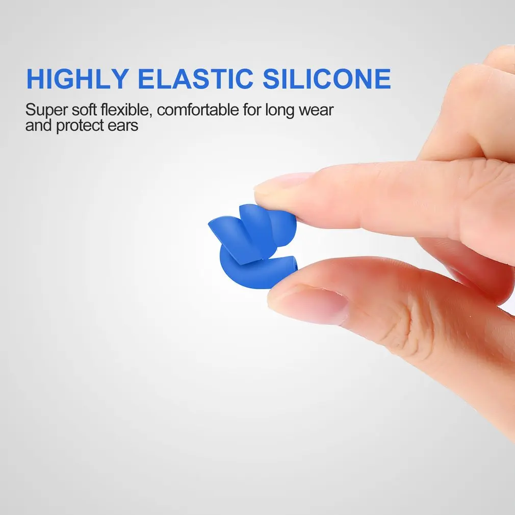 Nút Tai Silicon Cách Âm Tai Chống Ồn Ngáy Ngủ Thoải Mái Tai Nghe Nhét Tai Giảm Tiếng Ồn Tai