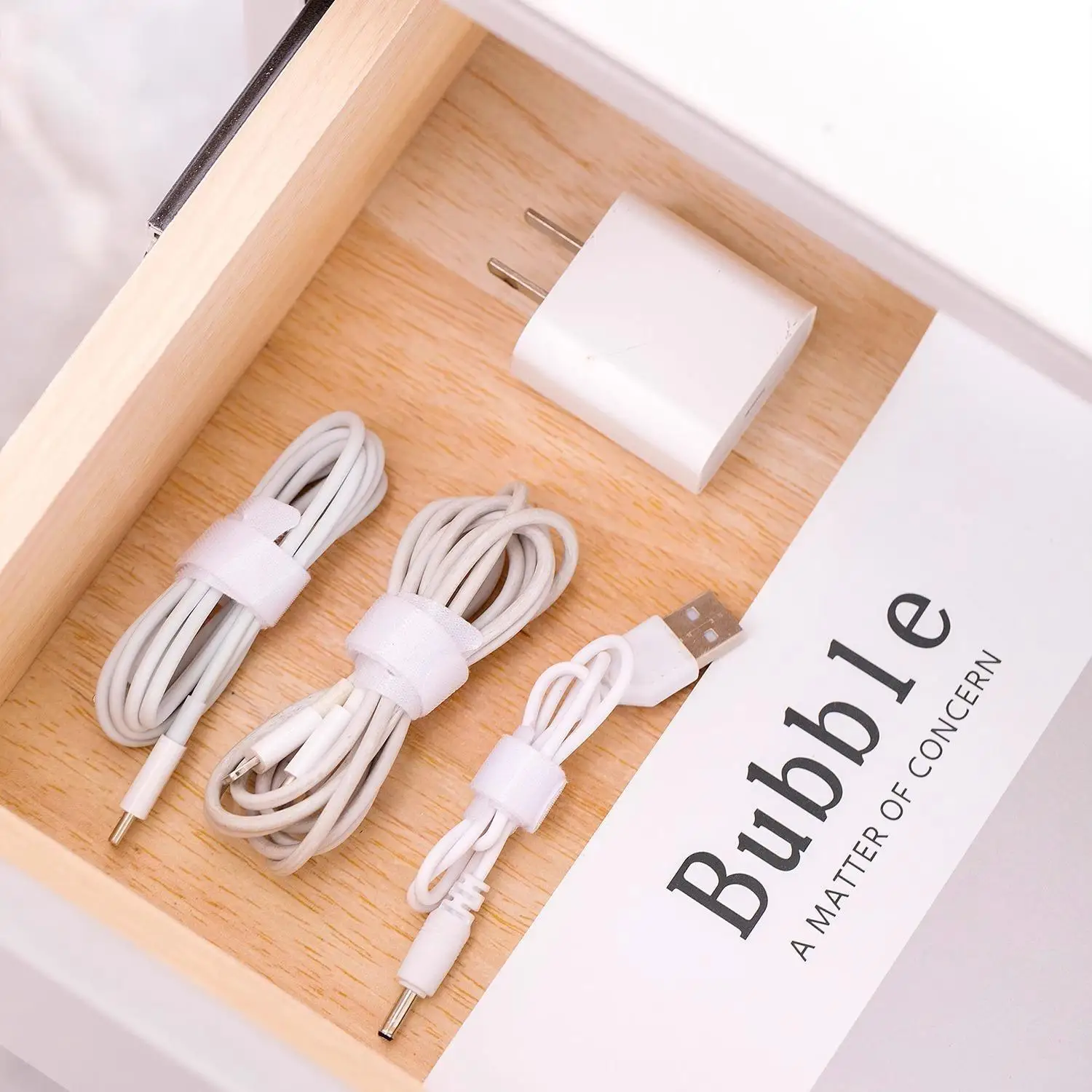 Self-Adhesive Velcro Cable Ties Reusable Wire Organizer for Home Office Desk Data Cable Management & Cord Tidying
