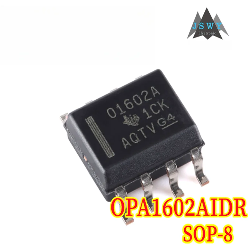 (5/20PCS) OPA1602AIDR OPA1602A 01602A SOP-8 Audio Operational Amplifier Chip 100% Brand New Original In Stock Fast Shipping