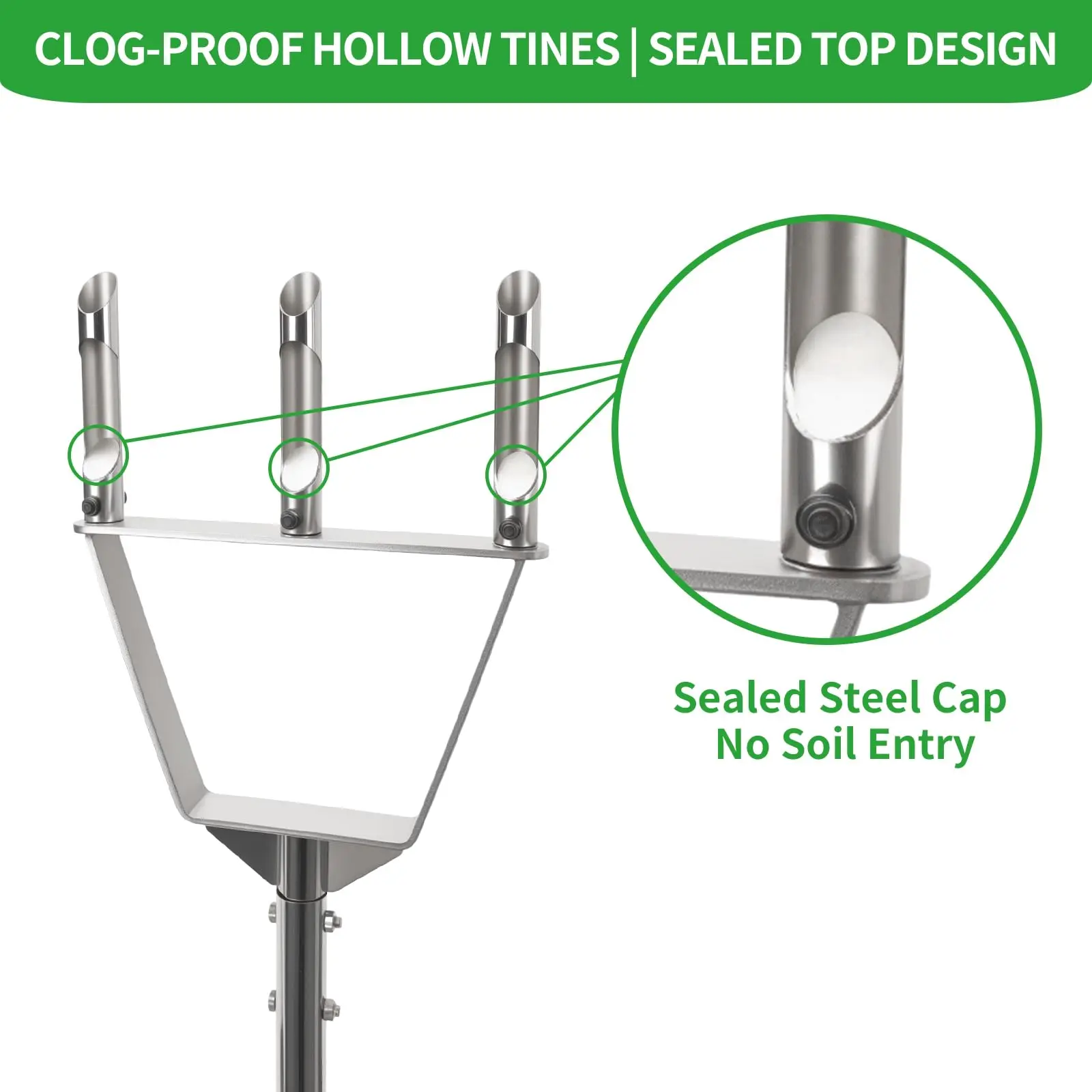 Handheld Stainless Steel Soil Sampler for Lawn Garden Yard Farm Planting - Core Probe Sampling Tool