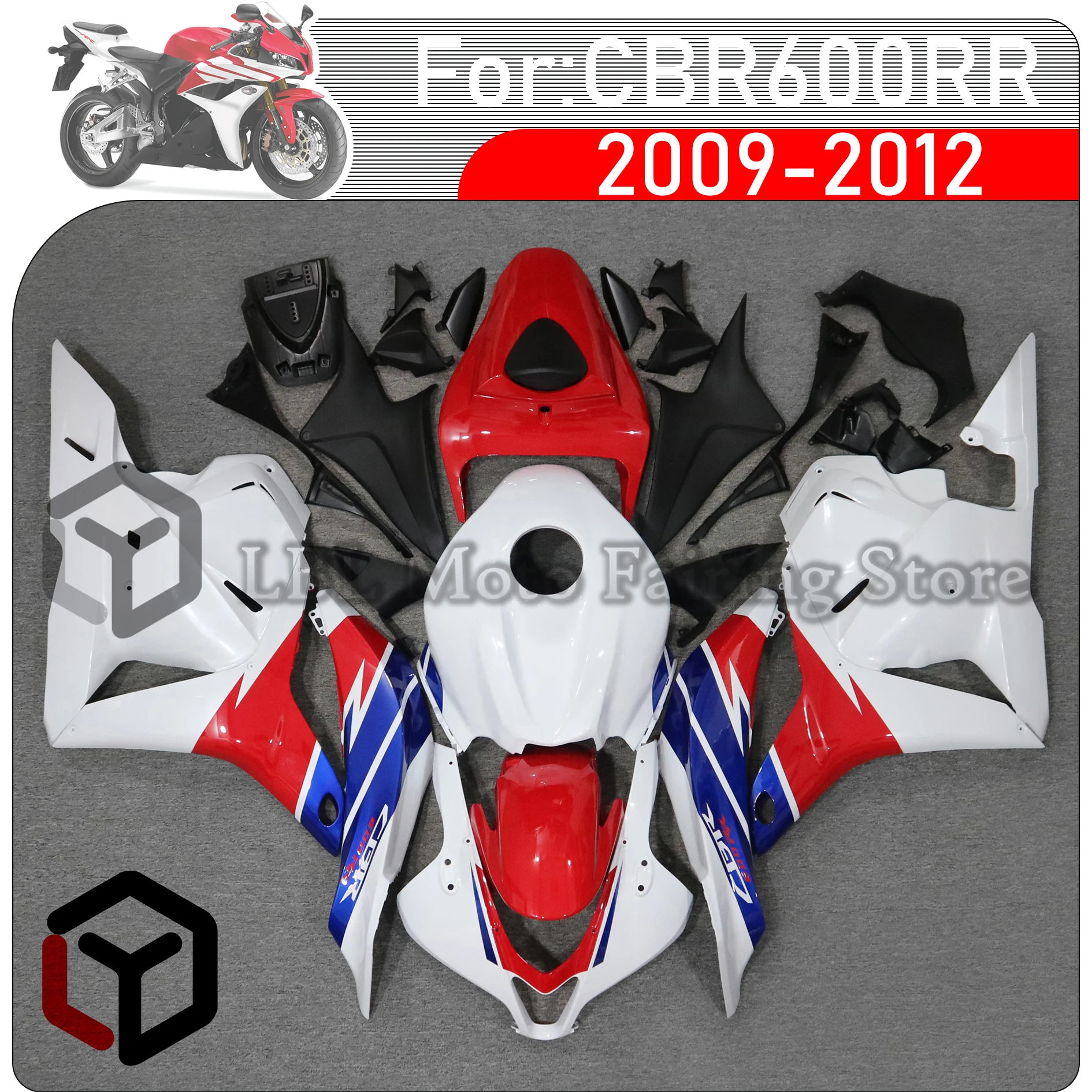 

For HONDA CBR 600RR CBR600RR F5 2009 2010 2011 2012 Motorcycle Full Body Fit Fairing For Honda CBR 1000RR 2009~2012 Full Fairing