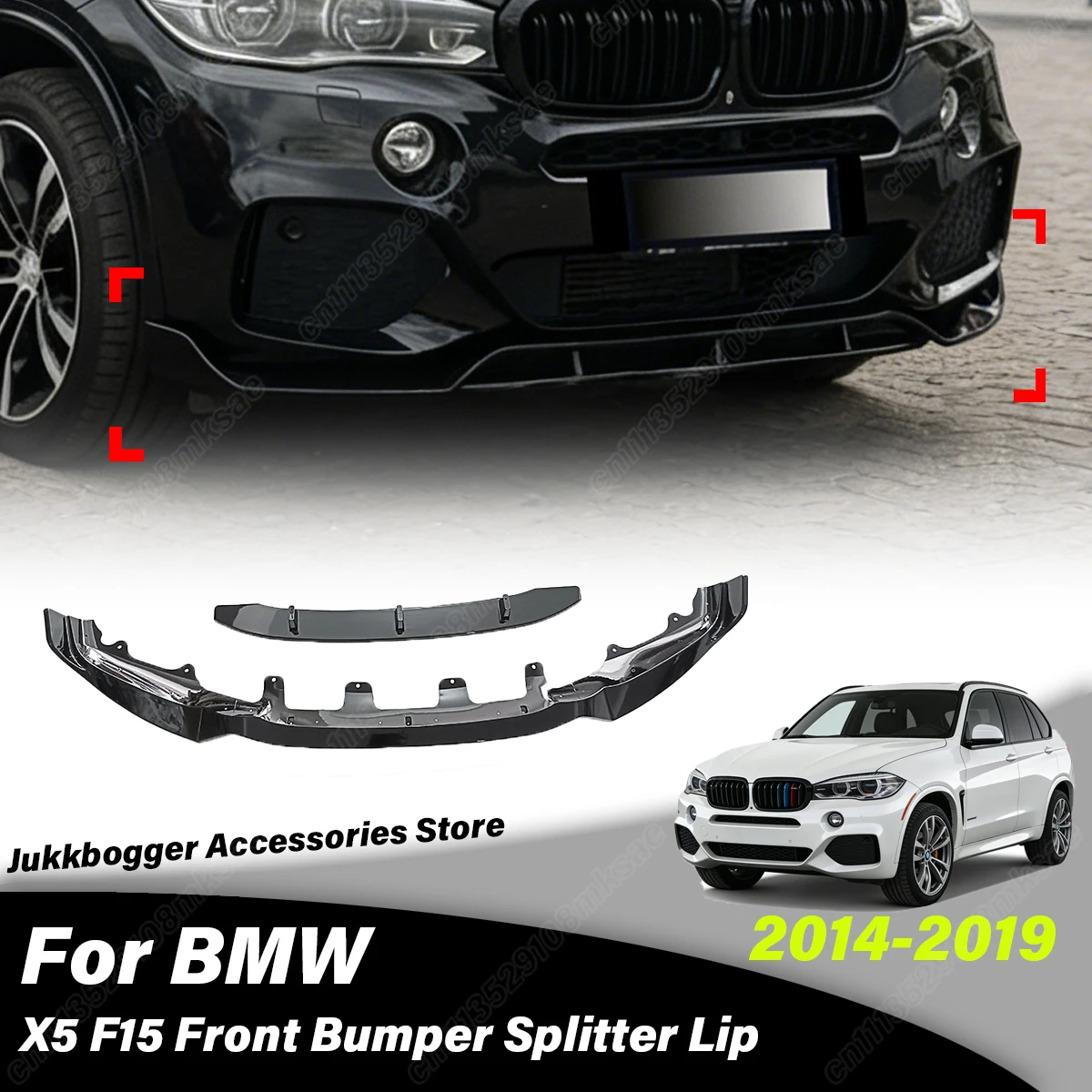 

For BMW X5 F15 2014 2015 2016 2017 2018 2019 Automobile Front Bumper Lower Lip Protective Cover Decoration Accessories Body Kit