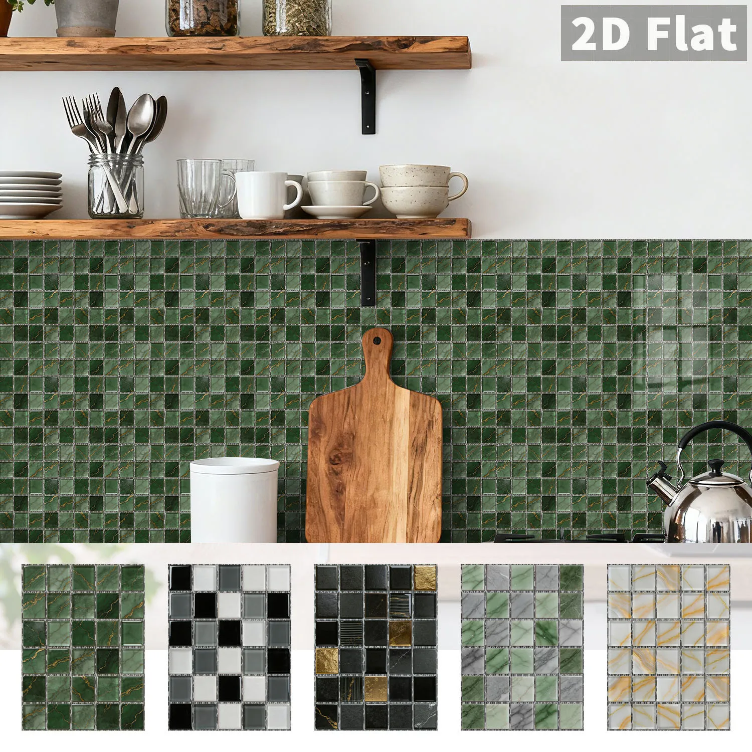 Peel and Stick Marble Tile Wall Stickers 17x23cm Thick PE Foam Self Adhesive Waterproof Kitchen Bathroom Wall Decor