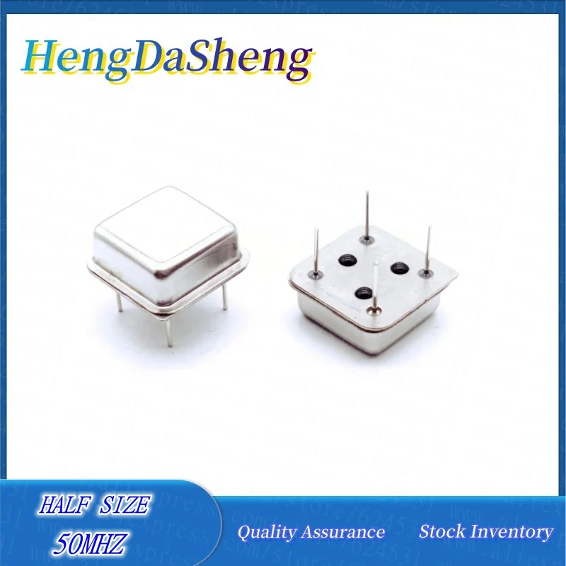 5Pcs/Lot in-line Square Active Crystal Oscillator 50.000MHZ 50M 50MHZ OSC Half Size Clock Vibrator DIP-4