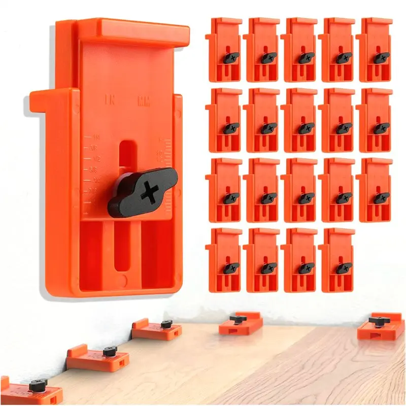 2026 New Tool 20-Pack Flooring Spacers, Inch Metric Adjustment Range 1/4 to 1 Inch, 6 to 25mm, Laminate Wood Flooring Tools