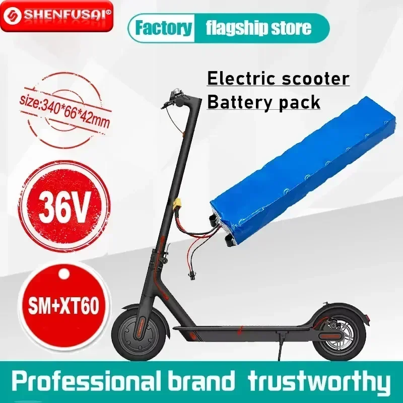 

100% 10S3P 36V 40Ah 18650 rechargeable lithium battery pack 1000W electric modified scooter with BMS