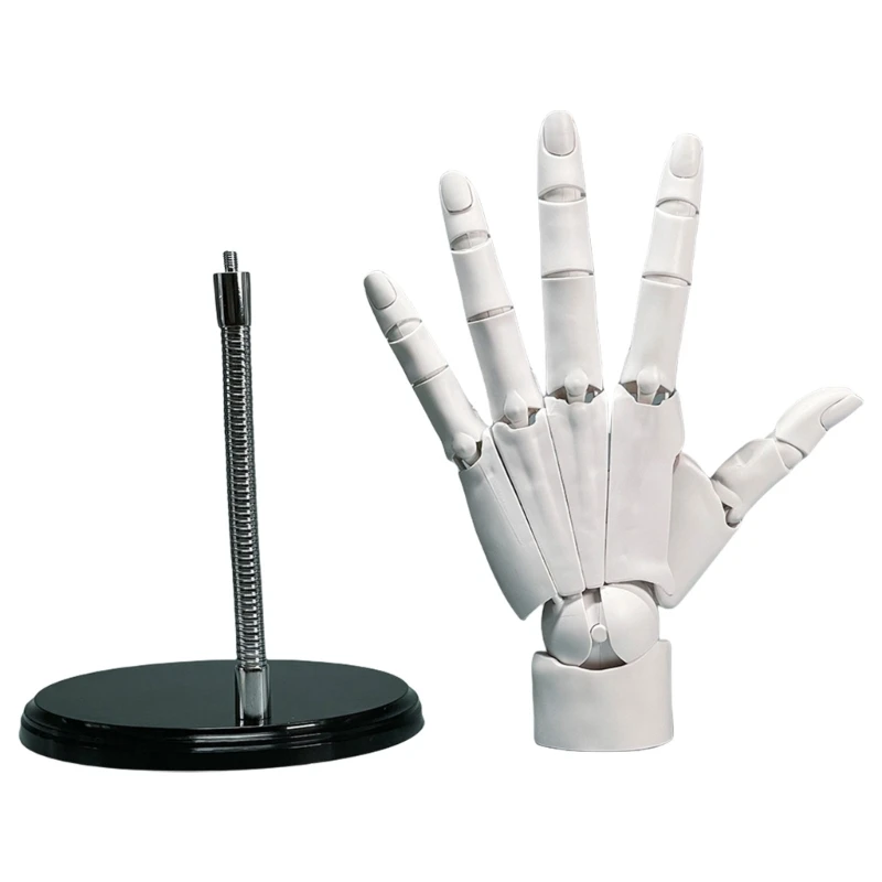 Sectioned Opposable Figure Sculpture Manikin Hand Model with Flexible Fingers for Drawing Sketching Photography