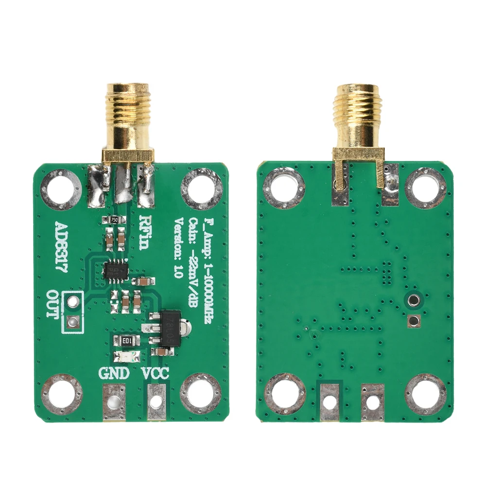 AD8317 HF-Modul Hochfrequenz-Ausgang Log-Detektor Leistungsmesser DC 7-15V Signalleistungsmessung 1M-10000MHz – Detail 3