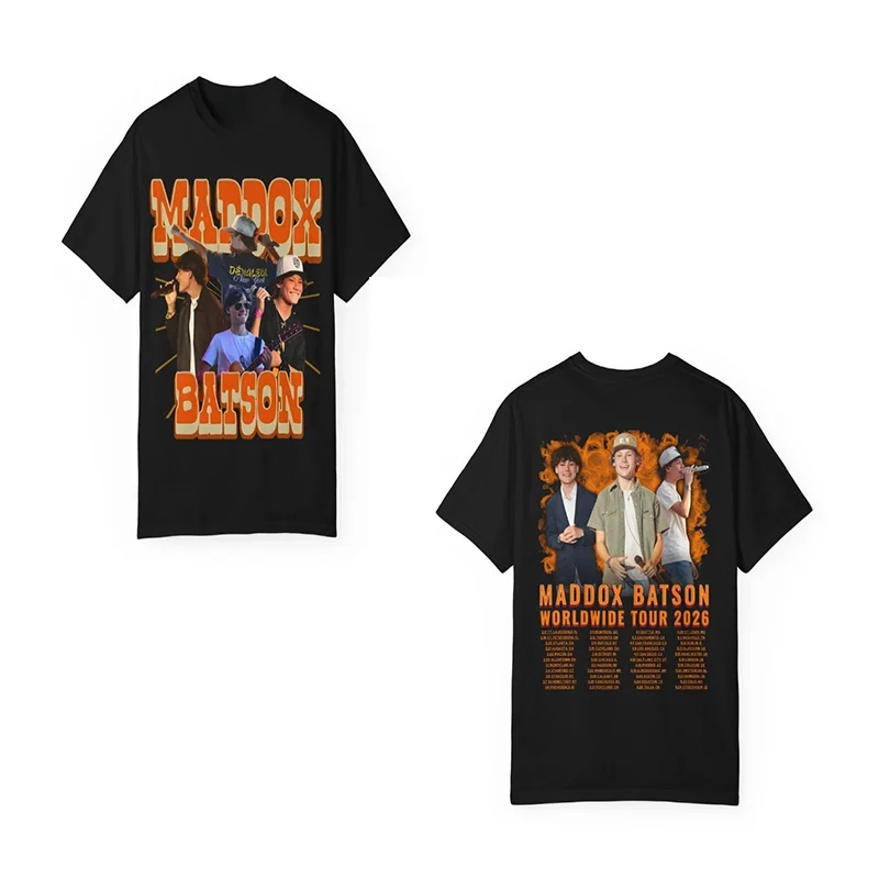 Maddox Batson Merch 2026 Unisex T-shirt Men Short Sleeve Tops fashion Tee Clothes Causal Y2K Tops