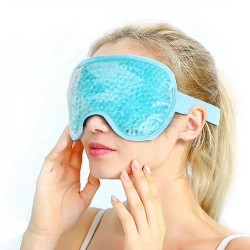 

Холодный компресс, горячая гелевая полумаска, маска для глаз из ПВХ, многократное использование для снятия отек, массажа глаз