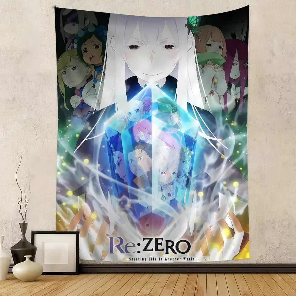 Re Life In A Different World From Zero Colorful Tapestry Wall Hanging Bohemian Wall Tapestries Mandala Wall Hanging Sheets