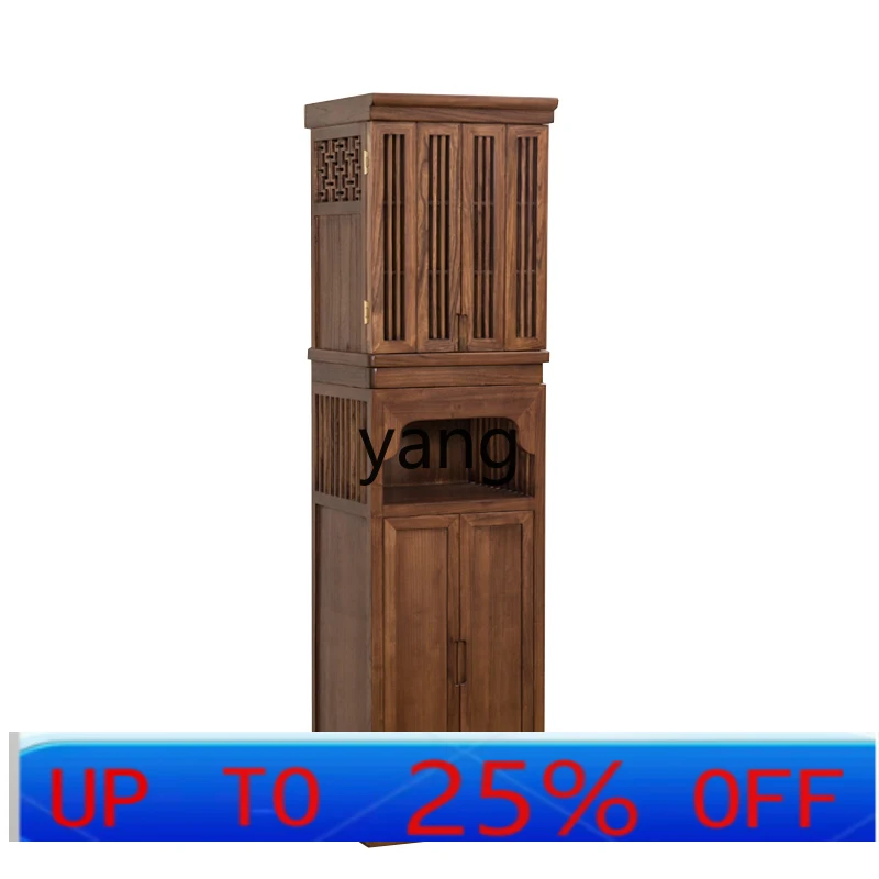 

LMM new Chinese vertical cabinet Buddha cabinet God of Wealth Buddha table household with door incense case close