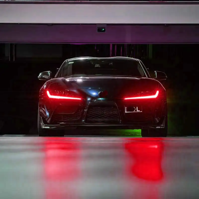 FOR Toyota GR Supra A90 A91 CSL Yellow RGB DRL Daytime Running Lights LED Panel Red, Blue, Lemon, Amber