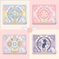 Pink Magic Small Mouse Pad Gaming Laptops Mousepad Gamer Carpet Keyboard Mat Desk Protector Anime Cartoon Mause Pads 18X22CM