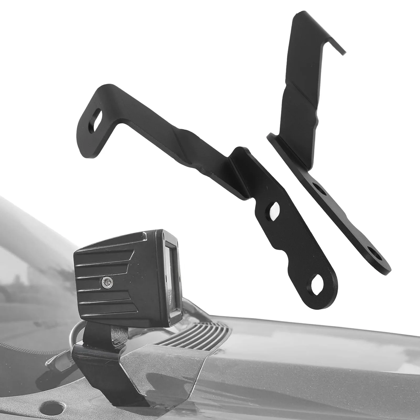 

1 пара автомобильных капота, кронштейн для крепления прожектора, рабочий светильник, монтажный кронштейн, держатель стойки, светодиодный светильник, кронштейн для 1500 2500 HD