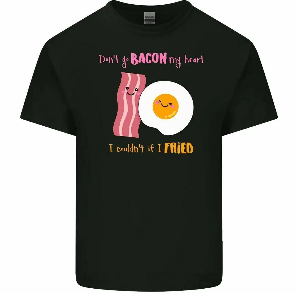 Don't Go Bacon My Heart Men's Funny T-Shirt Elton John Fried Egg Food Diet