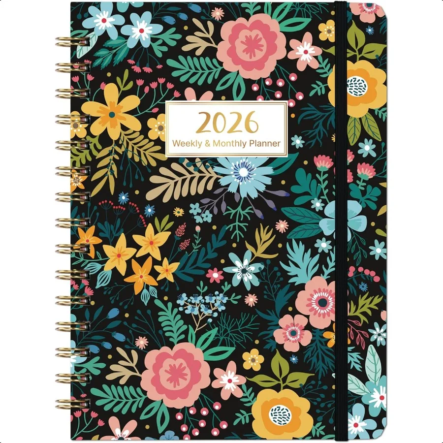 

2026 Planner Calendar Planner 2026 JAN 2026 DEC 2026 6.3 x 8.4 2026 Planner Weekly and Monthly with Tabs Hardcover + Back Pocke