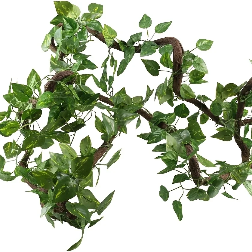 12 teile/paket Künstliche Liana Rebe Wand Hängen Gefälschte Pflanzen Ivy String Blätter Dekoration Hause Outdoor Garten Hochzeit Party Dekore – Detail 7