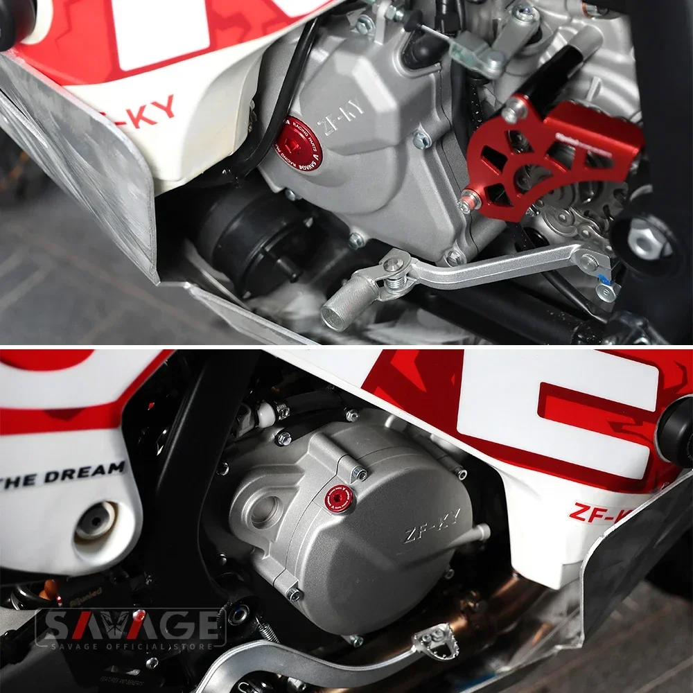 For KOVE 450 Rally Engine Alternator Cover Oil Filler Screw Plug Motorcycle Accessories Crankcase Case Cover Fit Colove 450Rally