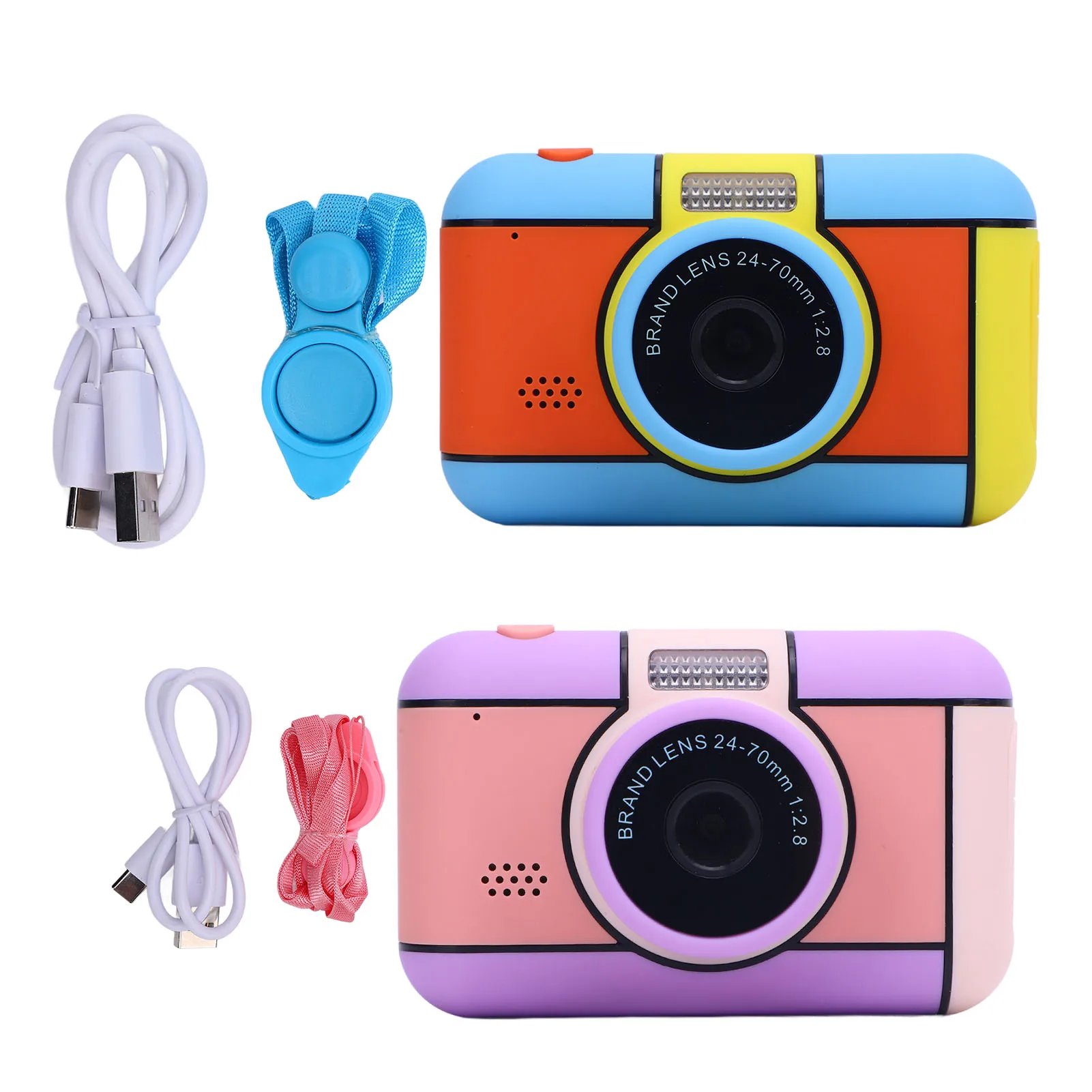 

Компактная мини-камера с интерфейсом Type-C, LED-вспышкой, защитой глаз, 32 МП, цифровая камера с 2,4-дюймовым экраном, аккумулятором 600 мАч для путешествий