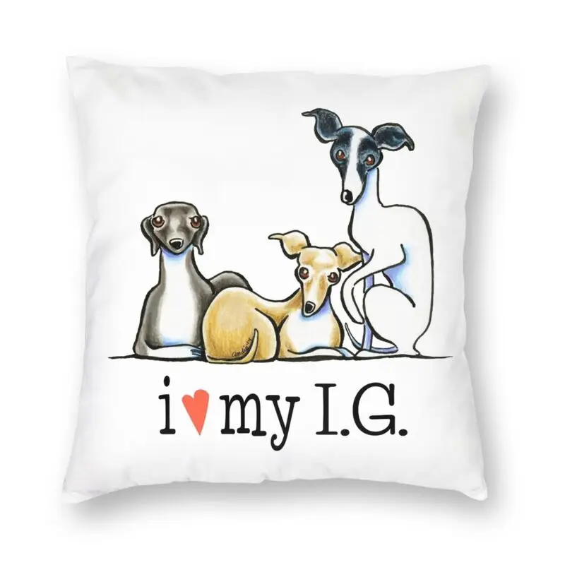 Greyhound Bedroom Sofa Cushion Cover Home Decor Pet Dog Living Room Lovers   Pillowcase