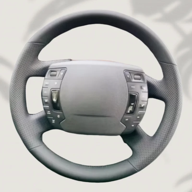 Car Steering Wheel Cover Microfiber Leather For Citroen C5 2007 2008 2009 2010 2011 -2015 Steering-Wheel Cover Car Accessories