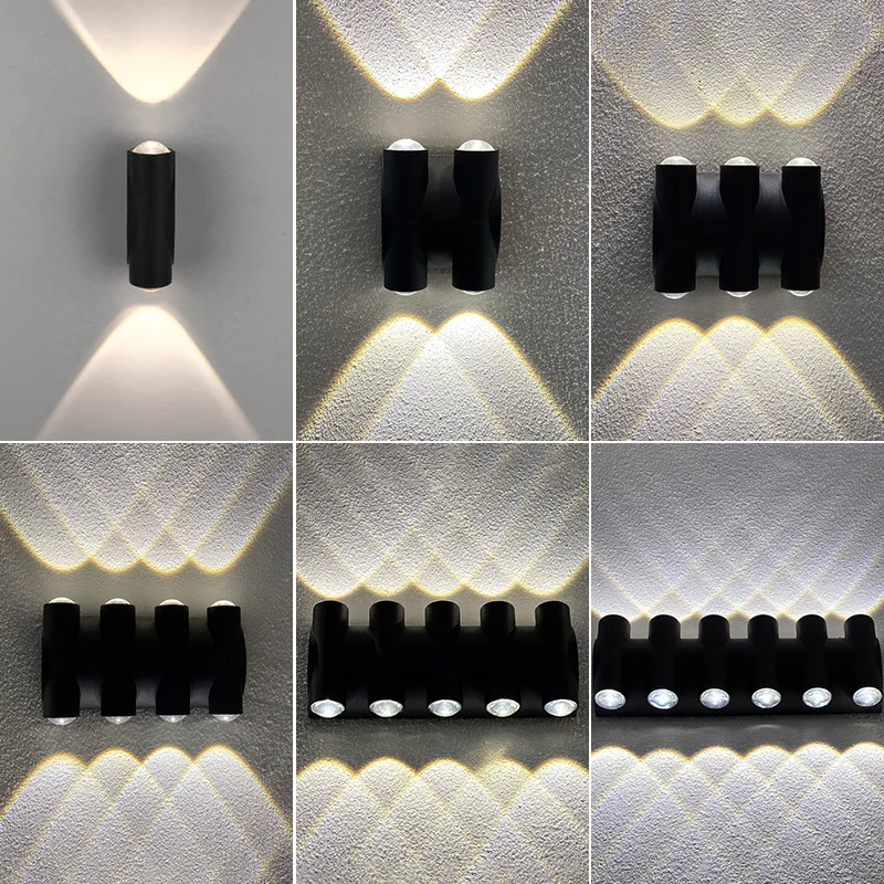 Outdoor Wall Lamp Waterproof Up And Down Wall Spot Light Villa Hotel Corridor Staricase LED Garden Decoariton Wall Light