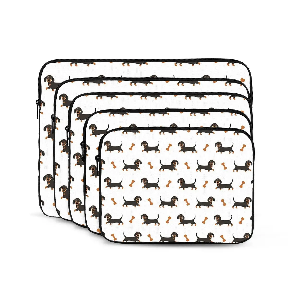 Black And Tan Dachshund Sausage Dog Notebook Laptop Bag Case Pouch For Macbook Air Pro Tablet Shockproof Case Bag - view 2