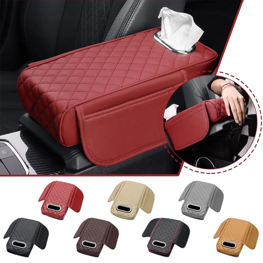 Universal Armrest Cover Car Height Increasing Pad Pillowcase Center Pad Widening And Interior Car Lengthening B3U0