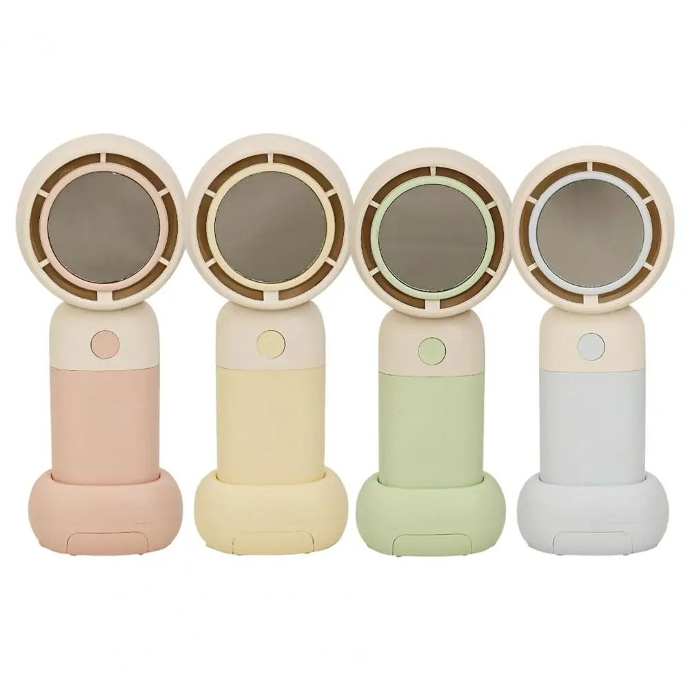 

Cute Personal Fan for Summer With Phone Holder Lightweight Pocket Fan 3-Speed Adjustable Low Noise for Travel And Home Use