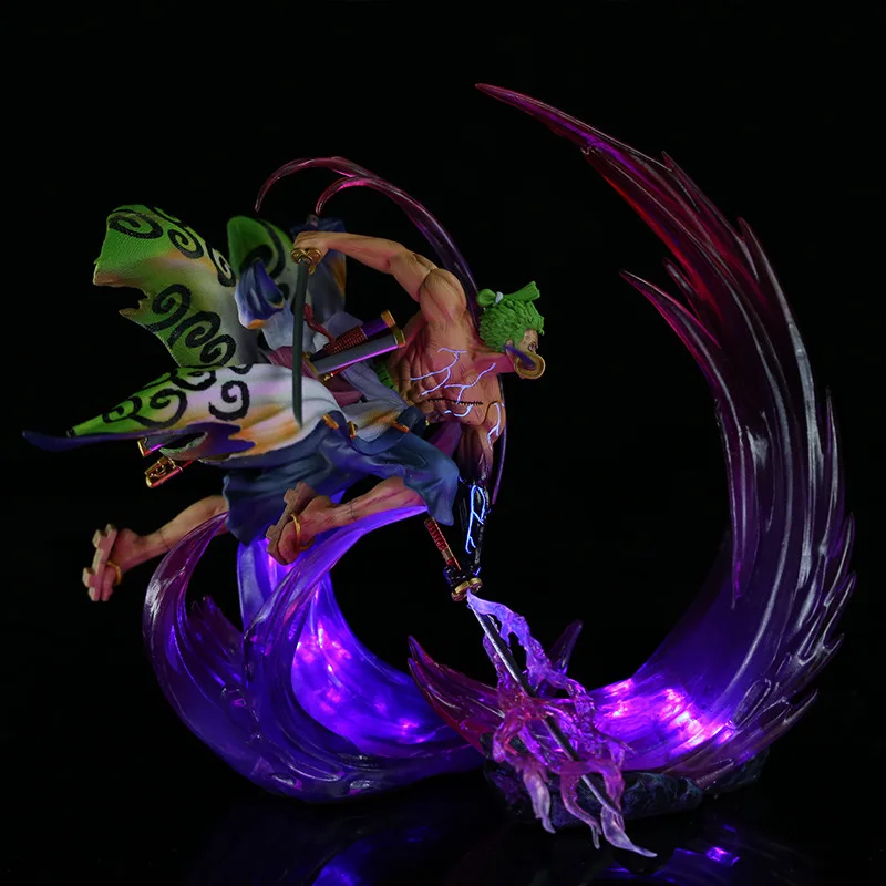 24Cm Bandai Pirate King's Handsome Handsome Handsome Boy Loves Ghost Island Solon Solo Luminescent Fluorescent Handmade Ornament