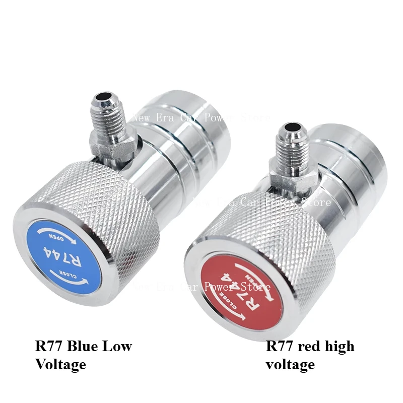 Fit for R744 Air Conditioning Quick Coupler Adjustable High Low Pressure Refrigerant Fitting Tool