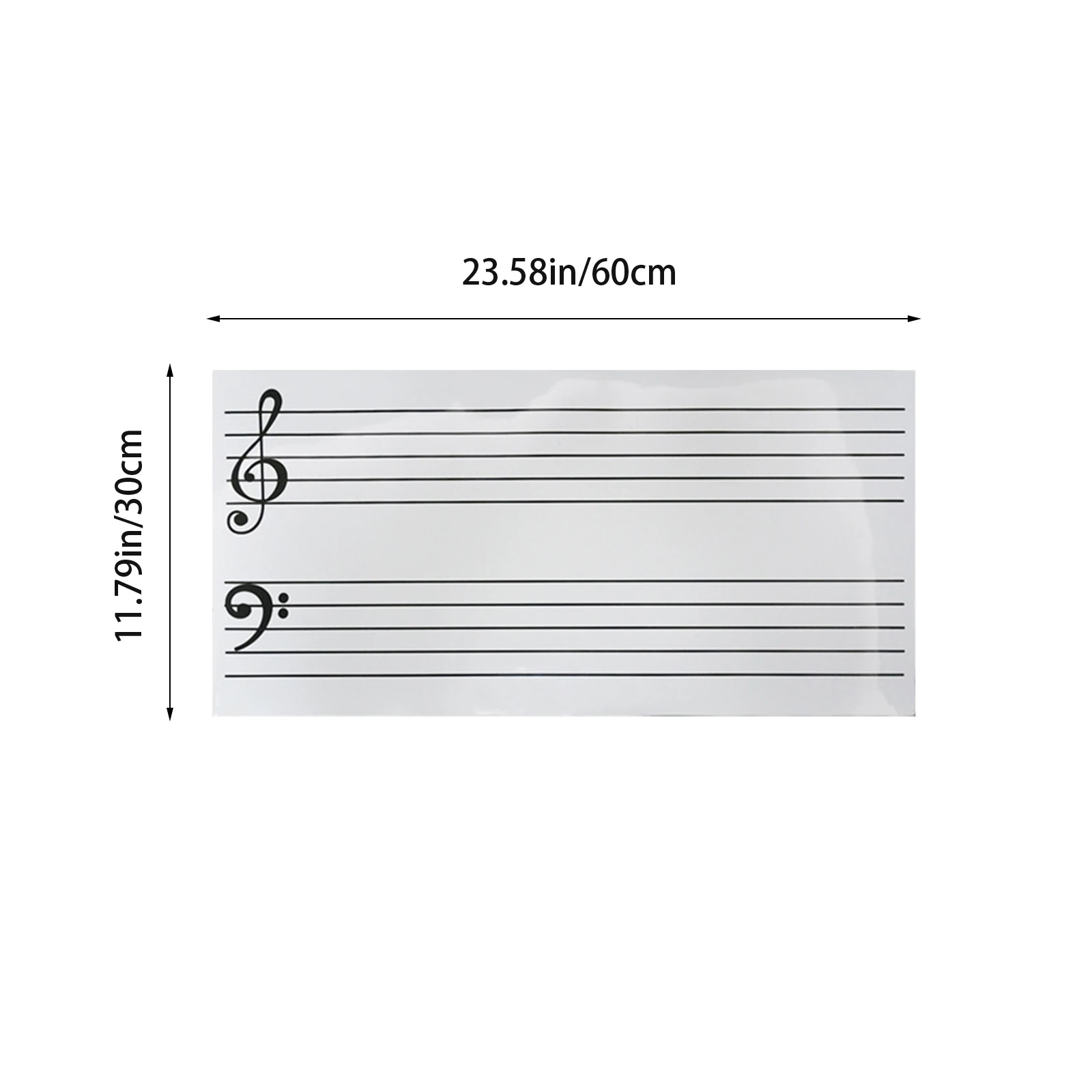 1 set Magnetic Note Stickers Pvc Reusable Musical Teaching Whiteboard Tools Fridge Decor Lightweight Storage Folder