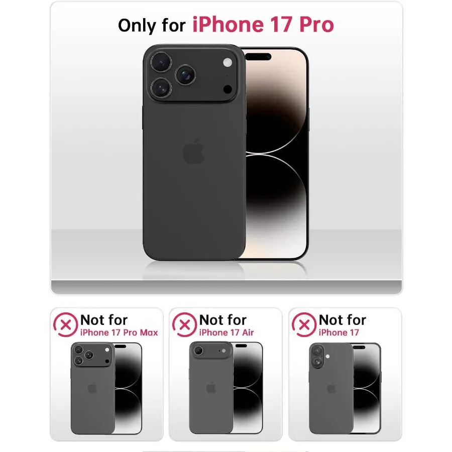 حافظة لهاتف آيفون 17 برو مع تصميم زهور الخشخاش الذرة السوداء للنساء والفتيات، غطاء هاتف مغناطيسي نحيف متوافق #2