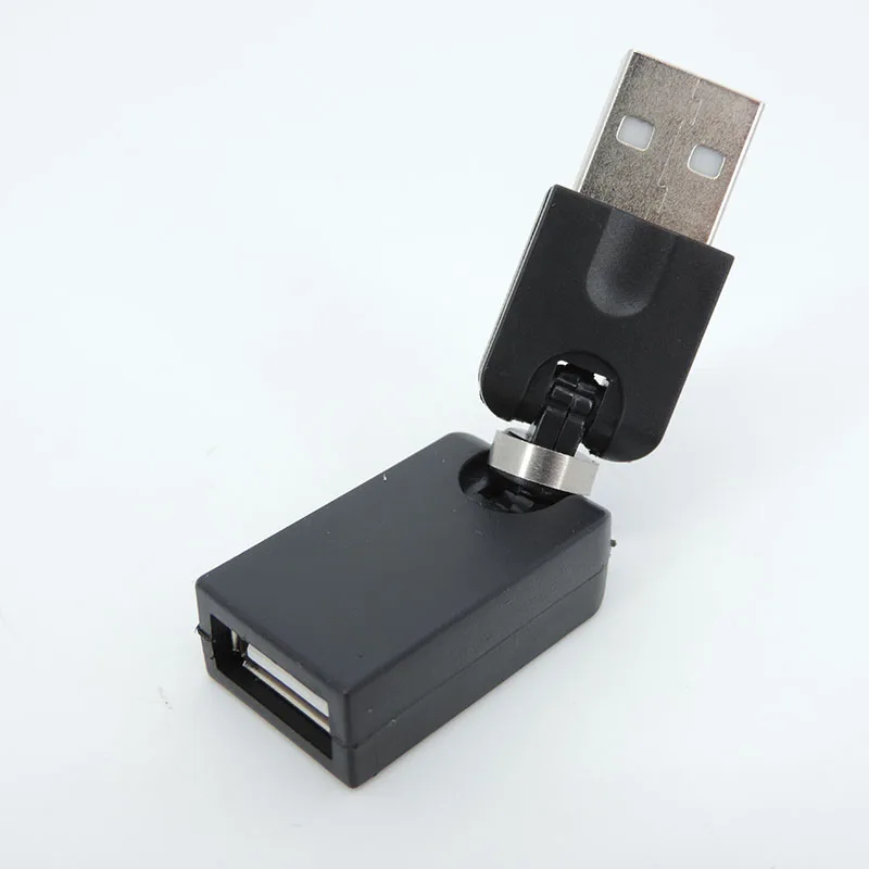 Flexible Twist Angle 360 Degree Rotating USB A 2.0 male to female Adapter Converter for cable extension connector  E1