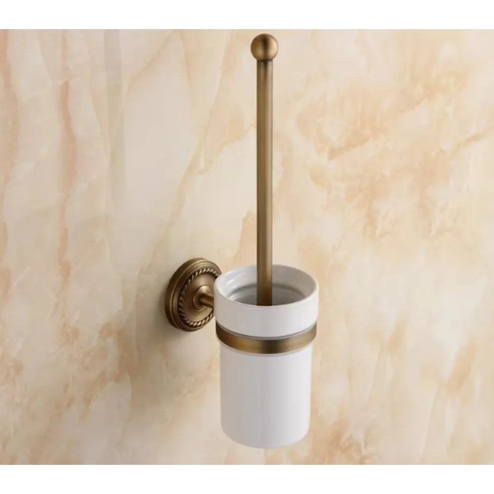 

Простой и стильный держатель для туалетной щетки, настенный набор для чистки и хранения в ванной комнате