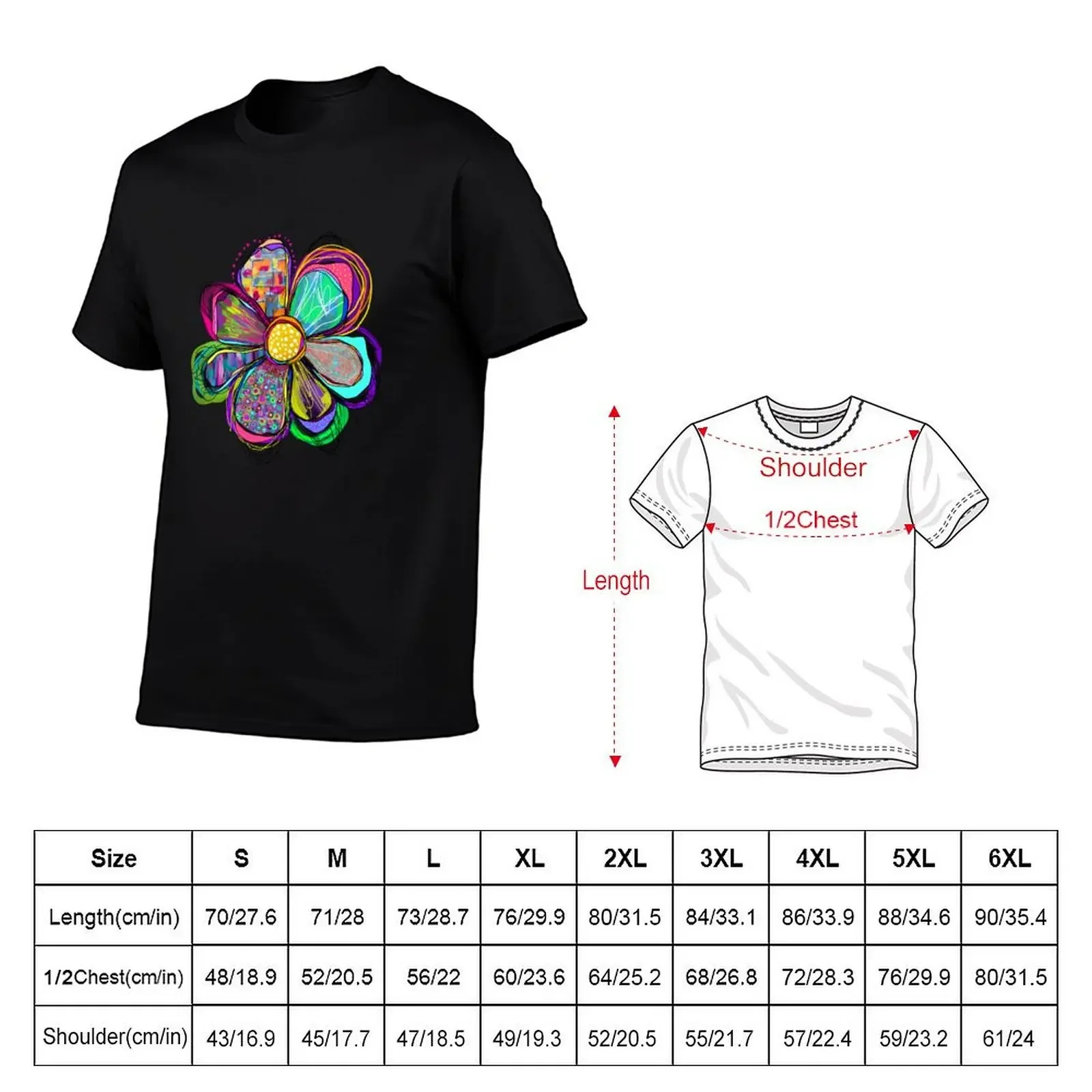 Wild Flower Power (Inspired by the hippie era of the 1960s) T-Shirt plus size tops anime clothes sublime t shirts for men pack