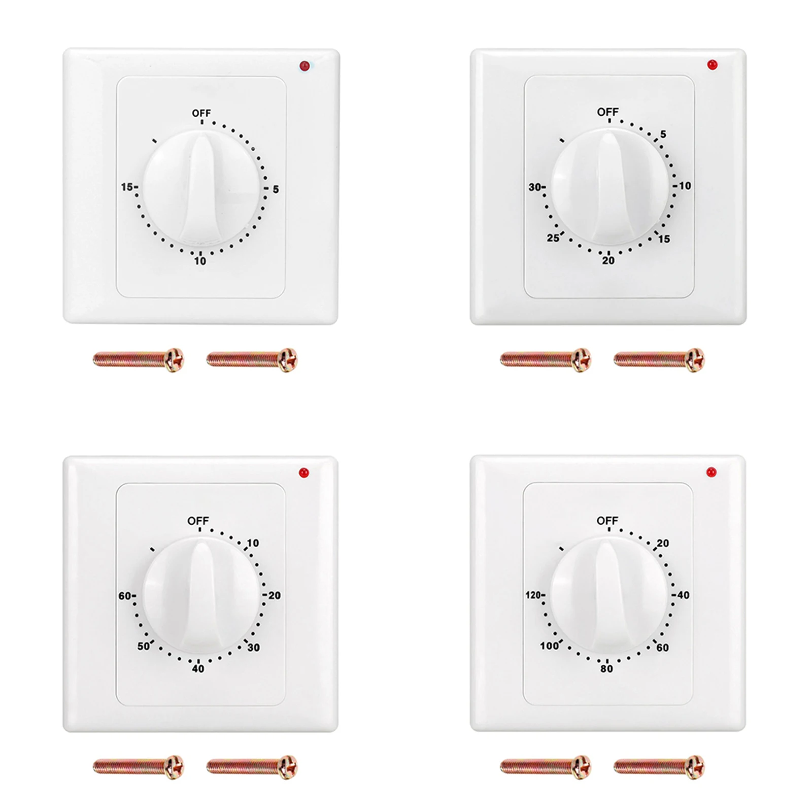 Countdown Timer Switch AC220V Electronic Mechanical Countdown Controller 86Panel Electronic Countdown Timer Switch
