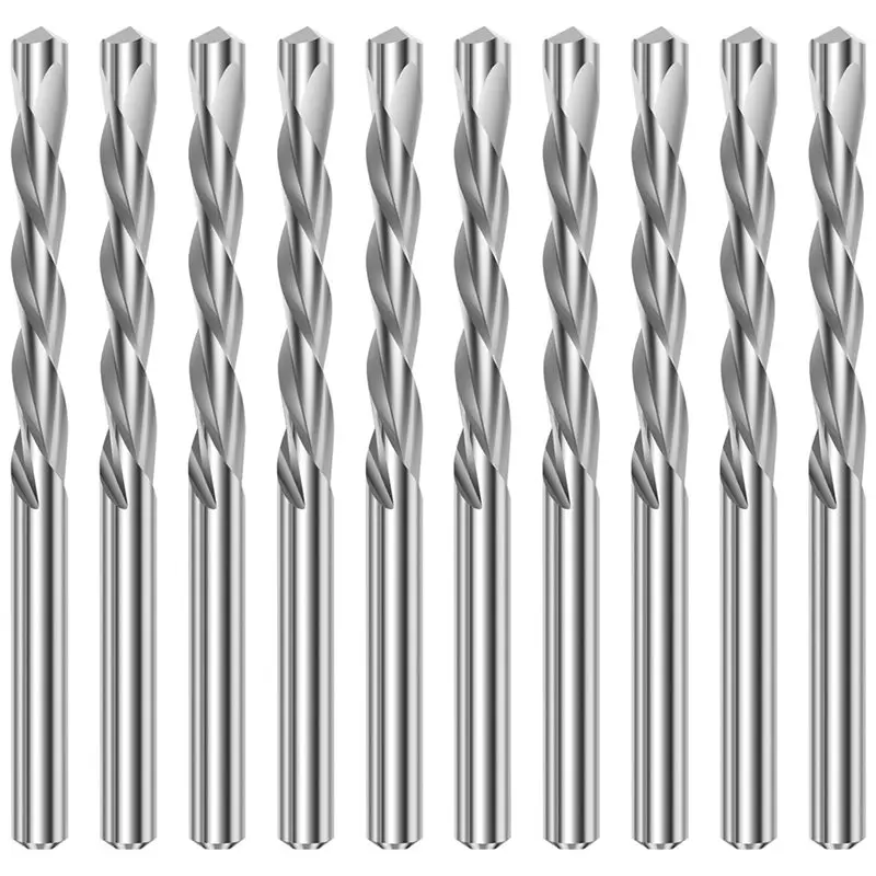 PHFU-Drywall Router Bits 10Pcs Set 3/16" Guidepoint Cutting M2 Speed Steel Spiral Saw And Cutout Tool Power Tools