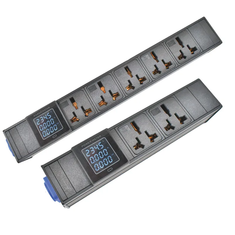 

PDU Power Strips aviation Digital display ammeter Network cabinet rack1-11AC 16A universal SOCKET
