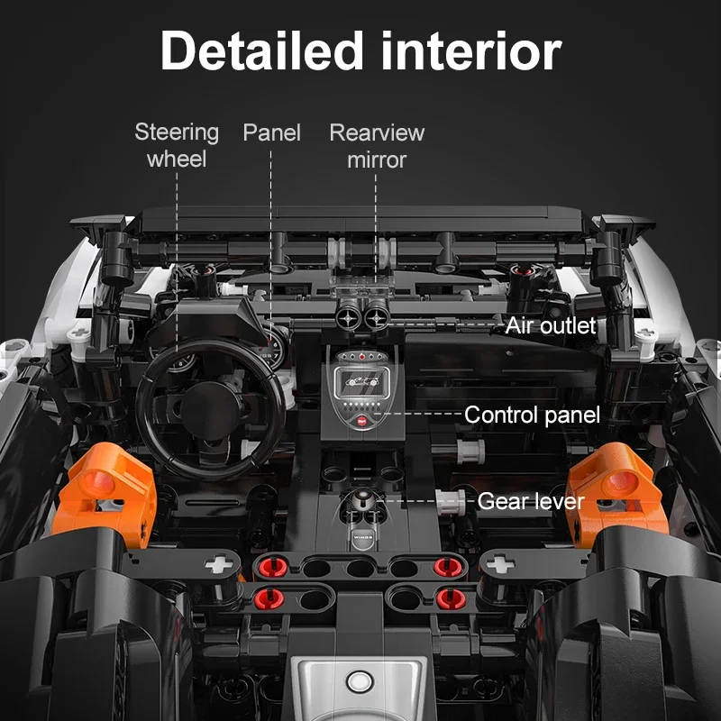 Cada MOC Technische 1812 Stuks RC Racewagen Super Auto Bouwstenen Stad Afstandsbediening Sportvoertuig Bricks Speelgoed voor Kinderen geschenken