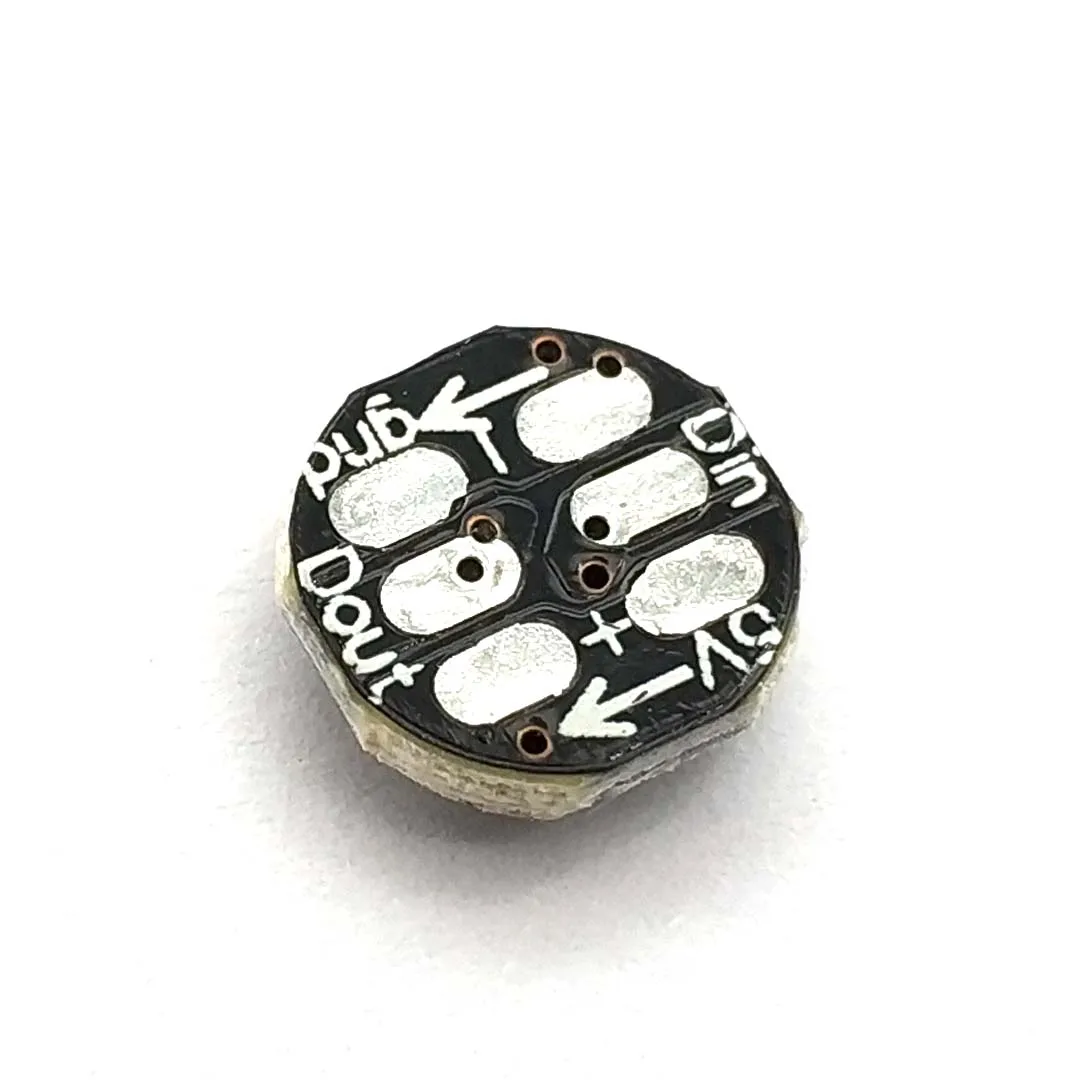 WS2812B WS2812 LED Chip 5050 SMD RGB DC5V Mit Schwarz PCB Board Kühlkörper 9,6mm Durchmesser WS2811 IC Built-inWS2812B WS2812 LED-Chip