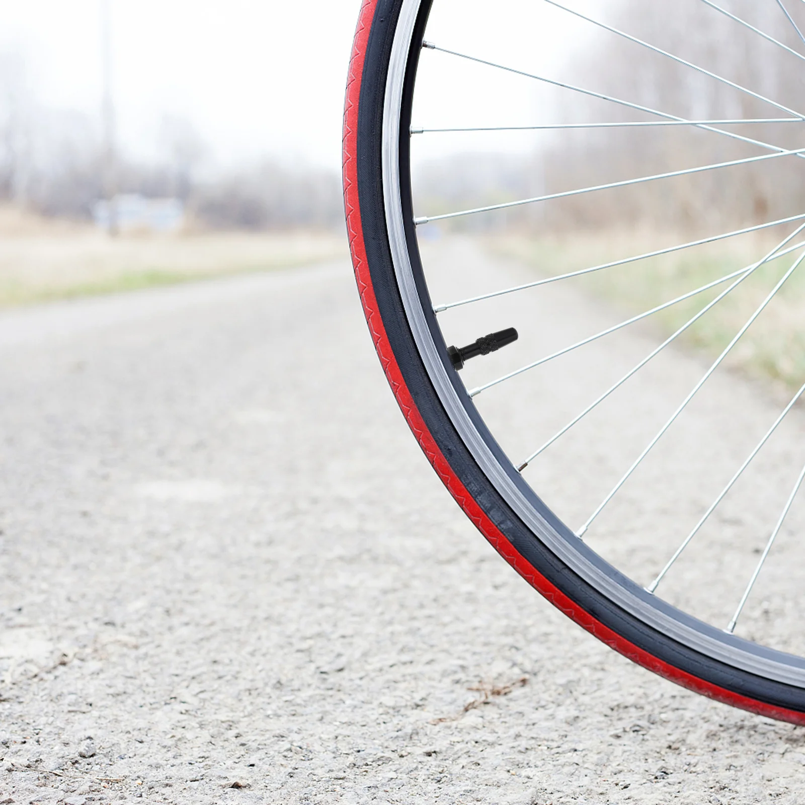 

1Set Premium Bike Tire Stems Tubeless Valve Stem Aluminum Alloy Wheel Stem for Mountain Bike Air Valve Easy to Assemble