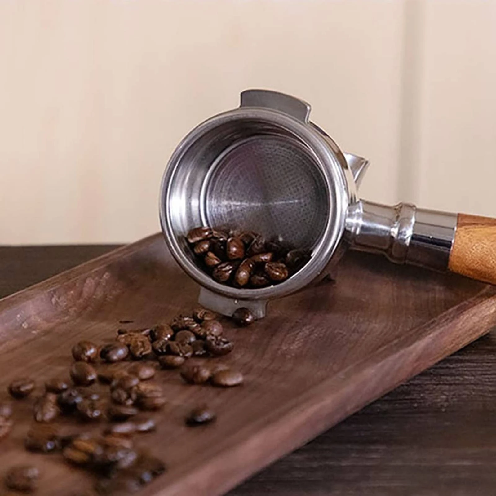 58mm Portafilter 304 Stainless Steel E61 Group Head Portafilter Espresso Machine Handle Detachable Design for Coffee Aficionados