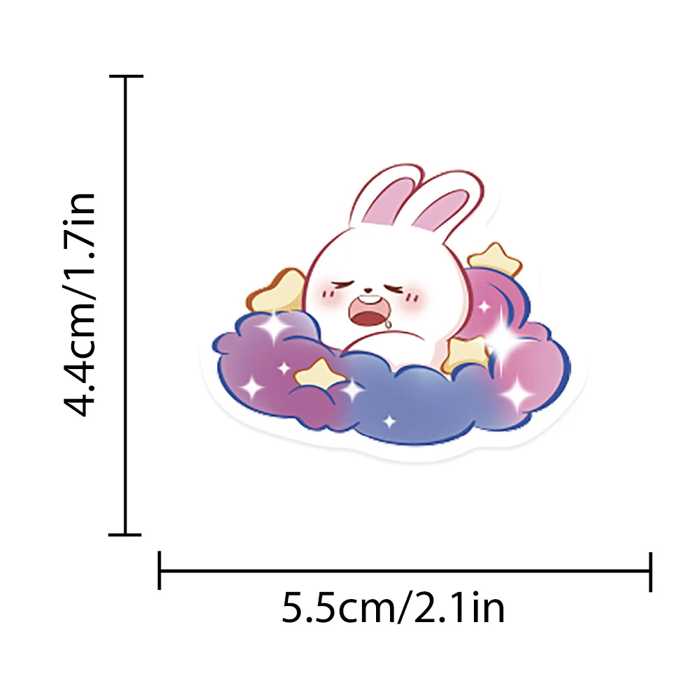 10/30/50pcs Kawaii Glitter Galactic Phenom Stickers Leuke Cartoon Esthetische Decals Waterfles Telefoon Bagage Sticker decoratie