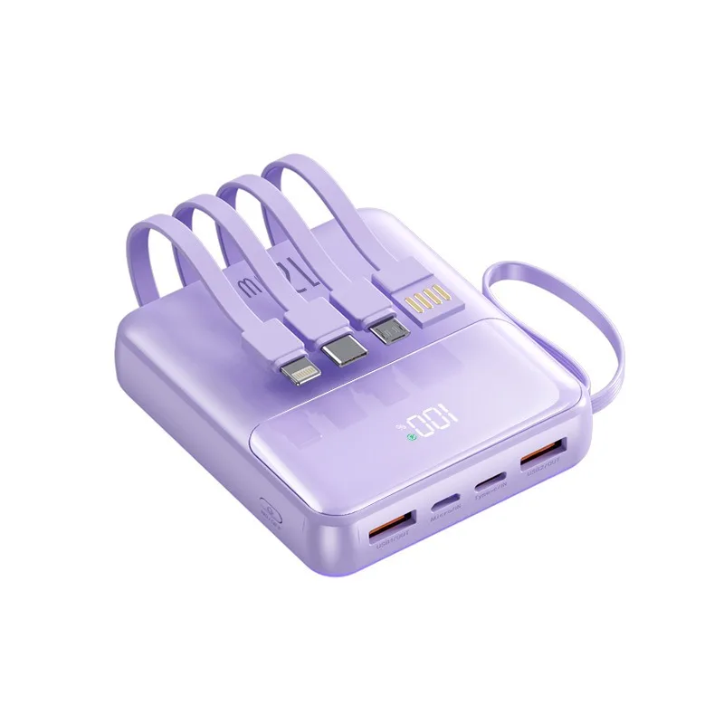 120W Power Bank 20000mAh Capaciteit PD Snel opladen Batterij 3C-certificering Supersnel opladen Mini digitaal display Power Bank