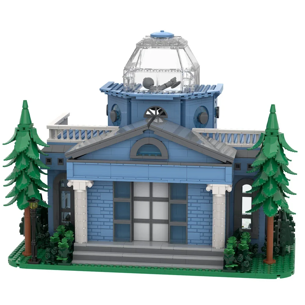 

MOC Simpsoned Anime Art Museum Building Block Model Simpsoned Art Museum Architecture Street View Bricks Assembly Toys Kids Gift