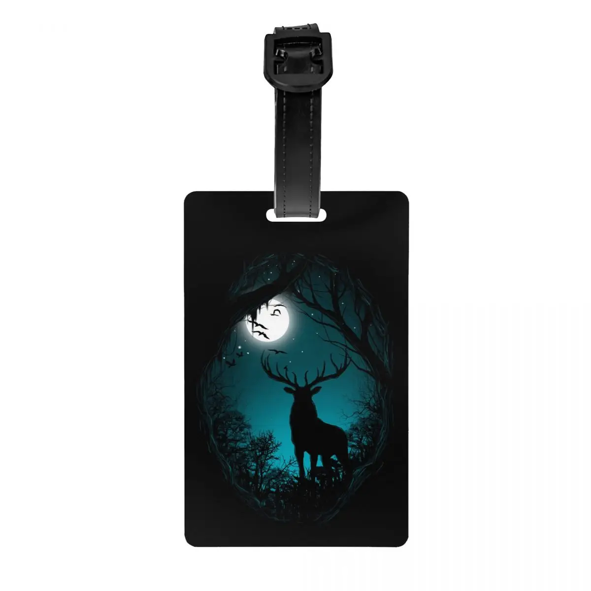 Custom Deer Fantasy Luggage Tag Custom Baggage Tags Privacy Cover Name ID Card